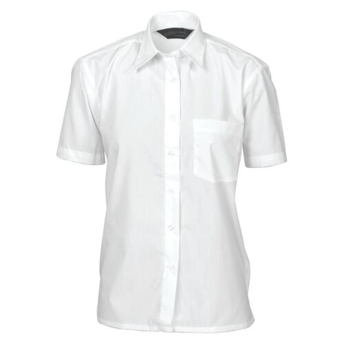 Womens Polyester Cotton Poplin Shirt Short Sleeve Thumbnail