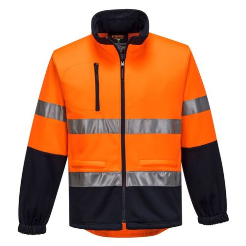 Hi Vis Water Repellent Contrast Zipped Brush Fleece Thumbnail