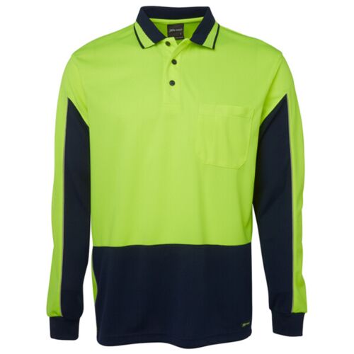 Mens Hi Vis Long Sleeve Gap Polo Thumbnail