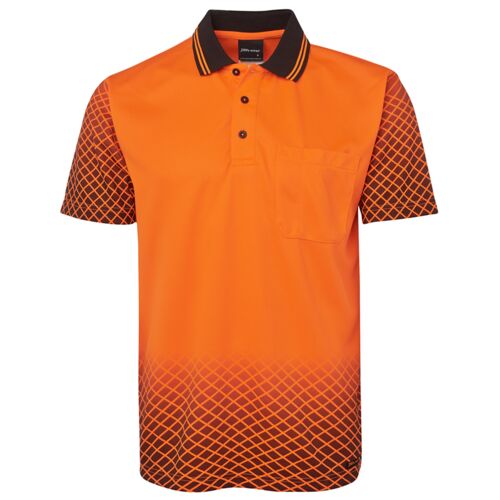 Mens Hi Vis Net Sub Polo Thumbnail