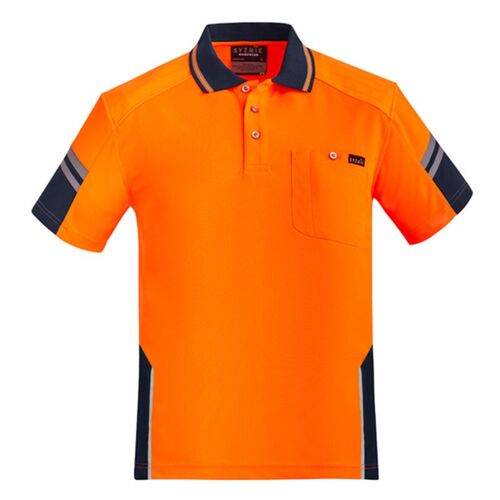 Mens Reinforced Hi Vis Squad Short Sleeve Polo  Thumbnail