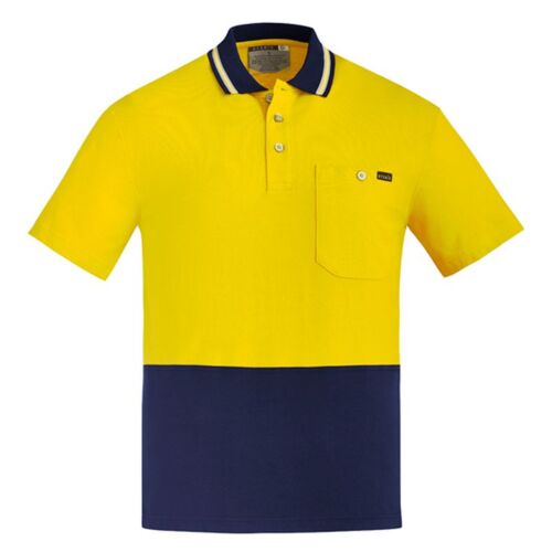 Mens Hi Vis Cotton Short Sleeves Polo Thumbnail