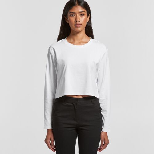 Womens Crop Long Sleeve Tee Thumbnail