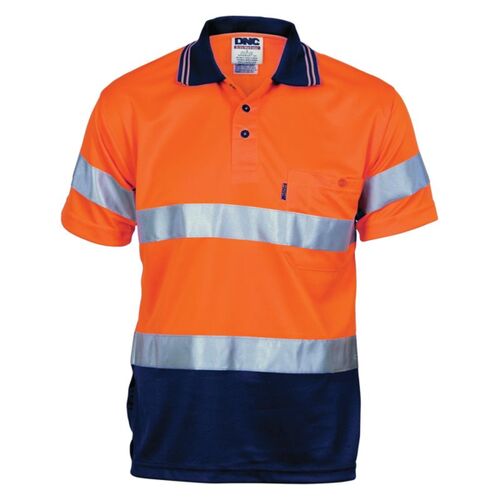 Hi Vis Cool Breathe Polo Shirt With CSR Tape Thumbnail