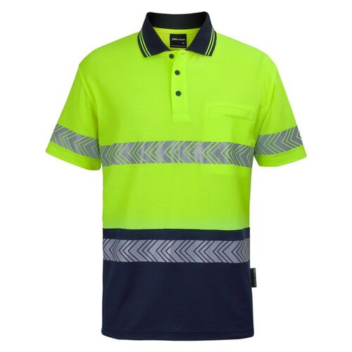 JB's HV Short Sleeve D+N C/Back Segmented  Tape Polo Thumbnail