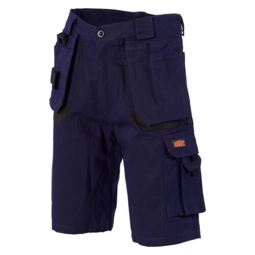 Duratex Cotton Duck Weave Tradies Cargo Shorts - with twin holster tool pocket Thumbnail